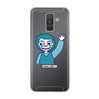 Zwaai: Samsung Galaxy A6 Plus (2018) Transparant Hoesje