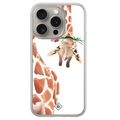 iPhone 15 Pro Max hybride hoesje - Giraffe iPhone 15 Pro Max hybride hoesje - Giraffe
