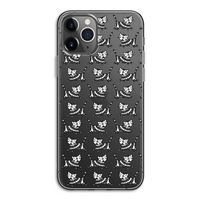Zwarte poes: iPhone 11 Pro Transparant Hoesje