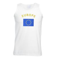 Mouwloos t-shirt met Europese vlag 2XL  -