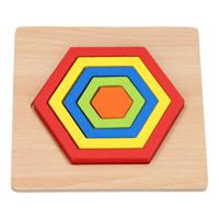 Houten Vormenpuzzel - Zeshoek Houten Vormenpuzzel - Zeshoek