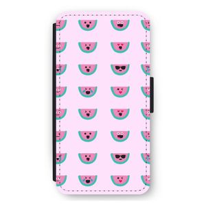 Smiley watermeloenprint: iPhone 11 Pro Max Flip Hoesje