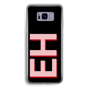 Monogram: Samsung Galaxy S8 Plus Transparant Hoesje