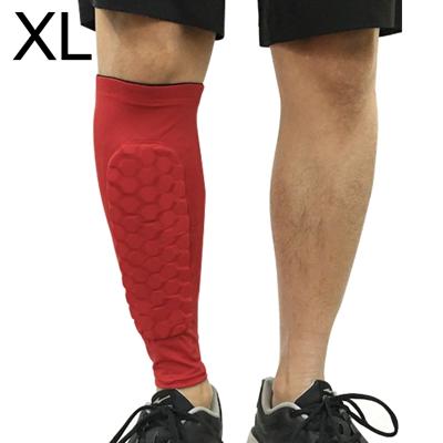 Voetbal anti-botsing leggings outdoor basketbal paardrijden alpinisme enkel beschermen kalf sokken Gear Protector maat: XL