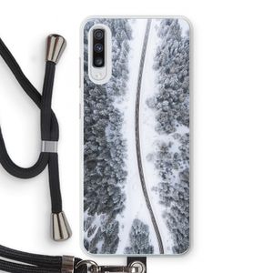 Snøfall: Samsung Galaxy A70 Transparant Hoesje met koord