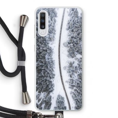 Snøfall: Samsung Galaxy A70 Transparant Hoesje met koord