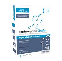 Flea Free Spot-On Combo voor honden 10 - 20 kg 3 x 4 pipetten - thumbnail