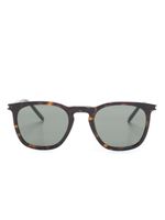 Saint Laurent Eyewear lunettes de soleil à effet écailles de tortue - Marron