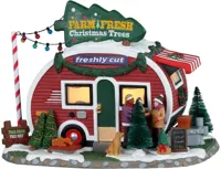 Lemax farm fresh christmas trees verlicht kersthuisje Vail Village 2023 Lemax farm fresh christmas trees verlicht kersthuisje Vail Village 2023