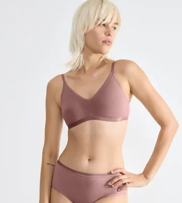 Katoenen soft Bh zonder beugel - Daily Cotton soft bra - Biologisch katoenen bralette met sluiting