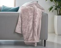 Primaviera Deluxe Teddy plaid Poeder Roze 150 x 200 cm