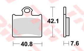 TRW Brake pad mcb 831 si sintered metal
