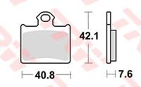 TRW Brake pad mcb 831 si sintered metal