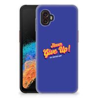 Samsung Galaxy Xcover 6 Pro | Siliconen hoesje | met naam Never Give Up