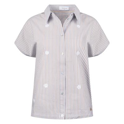 Nukus Danique Blouse Stripe Nks02256 Blouse 316 Sand/cloudy