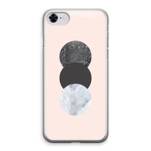 Marmeren cirkels: iPhone 8 Transparant Hoesje