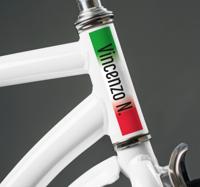 giro gepersonaliseerde naam fiets sticker
