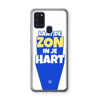Laat de zon in je hart: Samsung Galaxy A21s Transparant Hoesje