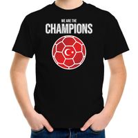 Turkije EK/ WK supporter t-shirt we are the champions met Turkse voetbal zwart kinderen - thumbnail