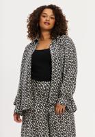 Yoek Blouse SUNDECK | Zwart | Maat 50/52