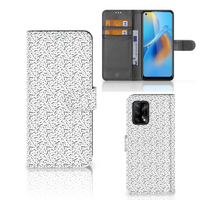 OPPO A74 4G Telefoon Hoesje Stripes Dots - thumbnail