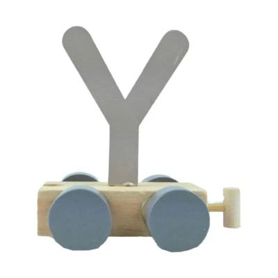 JeP kids houten treinletter Y-zand JeP kids houten treinletter Y-zand