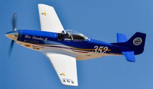 FMS 1100mm P-51 Racing Blue Thunder II met Reflex System - PNP