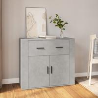 Dressoir 80x33x70 cm bewerkt hout betongrijs