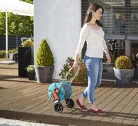 Gardena AquaRoll S Slangenwagen Handmatig Blauw, Grijs, Oranje - thumbnail