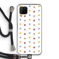 Bollen: Huawei P40 Lite Transparant Hoesje met koord