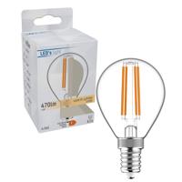 LED Lamp E14 - Helder glas - Warm wit licht - 470 lm