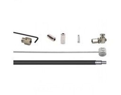 Elvedes Rollerbrake kabelkit br-im41/50/53 1700mm / 2250mm rvs - zwart (op kaart)