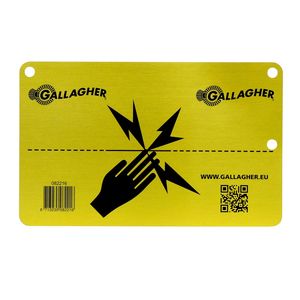 Gallagher Aluminium EU Waarschuwingsbordje (1) - 082216 082216