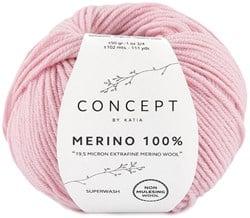 Katia Merino 100% 007 Zeer licht roze