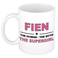 Fien The woman, The myth the supergirl collega kado mokken/bekers 300 ml - thumbnail