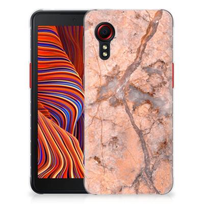 Samsung Galaxy Xcover 5 | TPU | Siliconen hoesje | Marmer Oranje