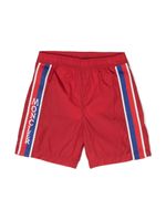 Moncler Enfant short de bain à bande logo - Rouge - thumbnail