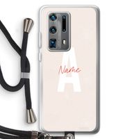 Strawberry Milkshake: Huawei P40 Pro Plus Transparant Hoesje met koord