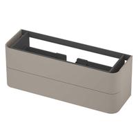 INK - Afgeronde Onderkast Gelakt 2 Laden Softclose Tbv Grepen - 1400x450x520 Mm - Mat Creme Cotton