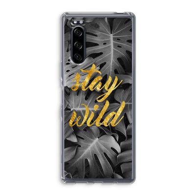 Stay wild: Sony Xperia 5 Transparant Hoesje