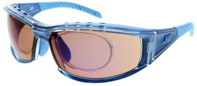 Jill Sport sportzonnebril unisex rechthoekig cat. 3. blauw/bruin