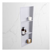 Wandnis Solid Surface Easy | In- en opbouw | 30x90x8 cm | 3 vakken | Cale