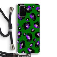 Green Cheetah: Samsung Galaxy S20 Plus Transparant Hoesje met koord