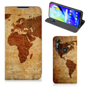 Motorola Moto G8 Power Book Cover Wereldkaart