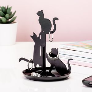 Black Cats Jewelry Stand