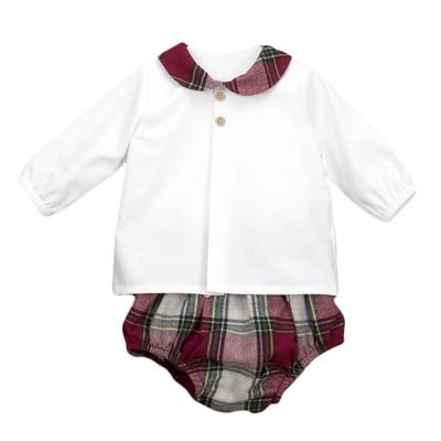 Babidu geruit bloomersetje