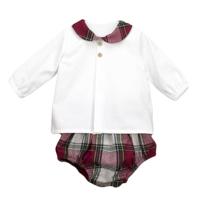 Babidu geruit bloomersetje