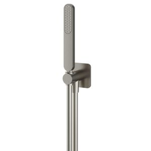 Hotbath Gal Handdouche met wandsteun en uitlaat en doucheslang 150 cm Geborsteld nikkel PVD GL440GNP