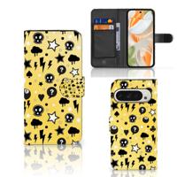 Telefoonhoesje met Naam Google Pixel 9 | 9 Pro Punk Geel