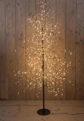 Boom 1500led classic warm ip44 trafo hoogte 180 cm zwart - Annas collection